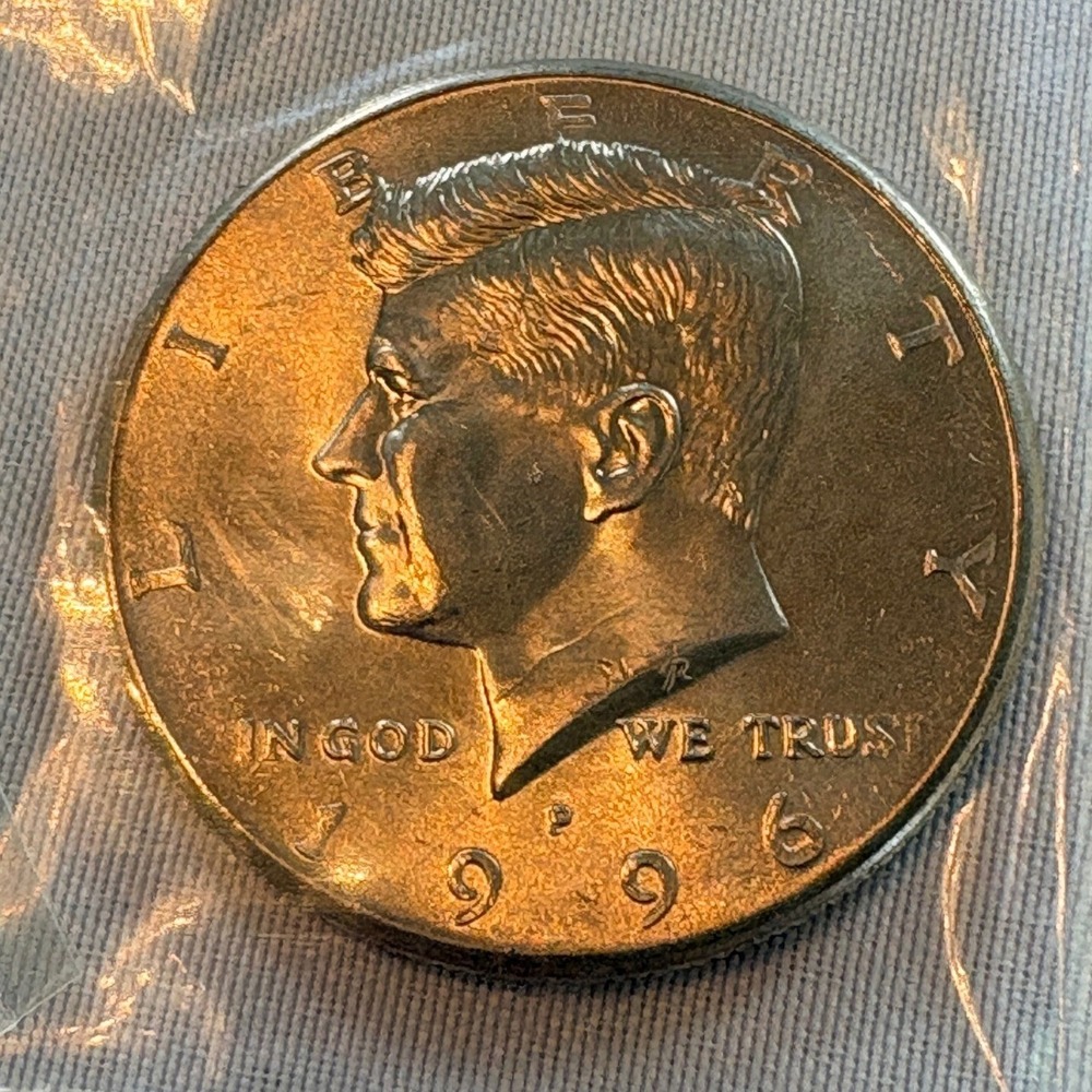 1996-P Kennedy Half Dollar US Mint Uncirculated MS-60 Littleton Coin Company